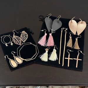 Elegant Gold Earring Set